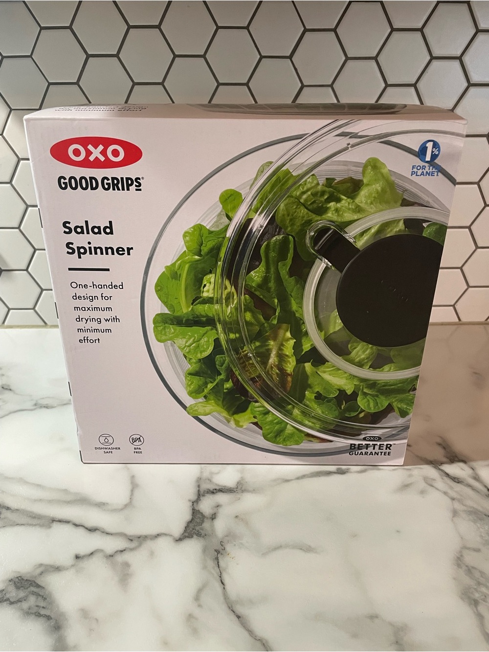 Oxo Good Grips Salad Spinner - Clear Bowl with Black Pump - open box, never used